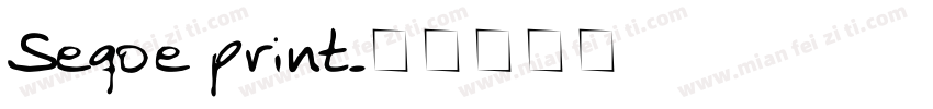 Seqoe print字体转换